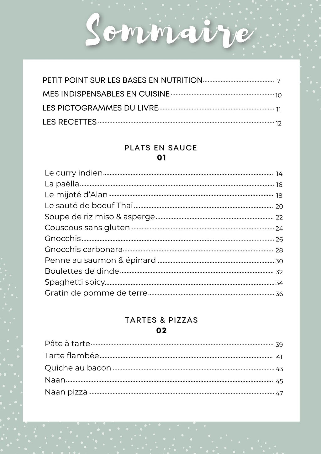 Pack recettes sans gluten et sans lait  (-16%)