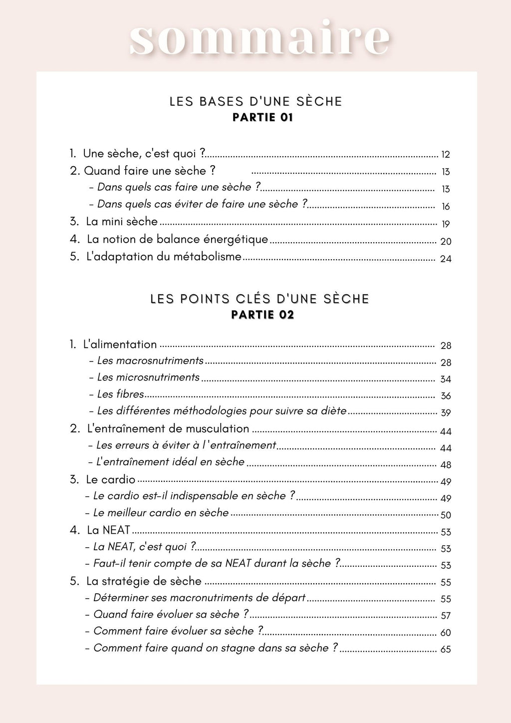 Fit & Burn - Le guide de la sèche